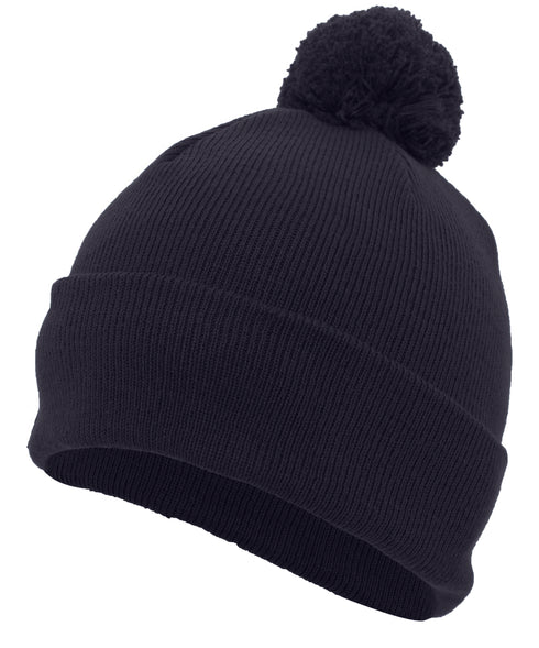 Pacific Headwear Knit Fold Over Pom-Pom Beanie